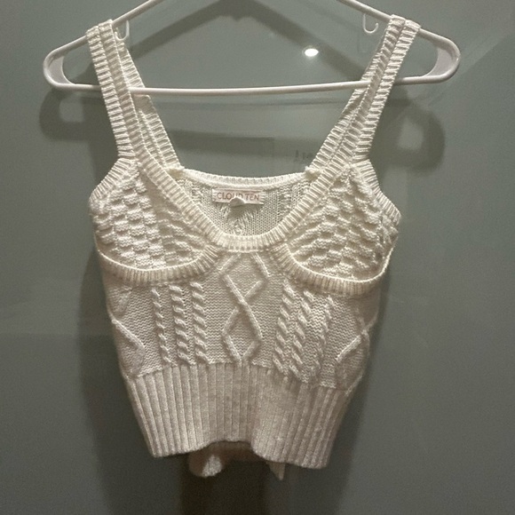 Cloud Ten Ivory Taylor Sweater Tank - Picture 4 of 7